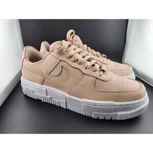 Nike Sneakers Air Force 1 Tan Particle Beige Pixel Women’s Size 8